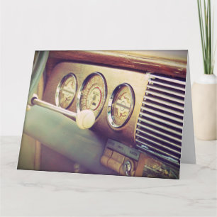 "Ignition" Antique Classic Car Big Card