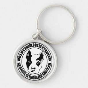 Ignorance and Fear Destroys Life Keychain