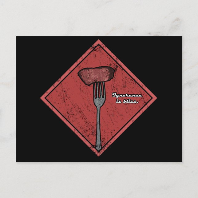 Ignorance is Bliss - Geek Biased Postcard (Front)