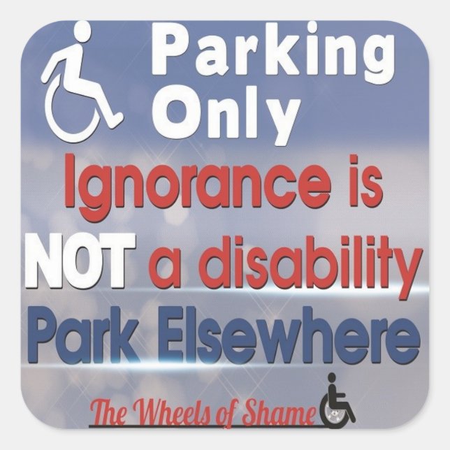 Ignorance is not a Disability Sticker (Front)