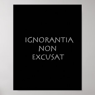Ignorantia non excusat poster