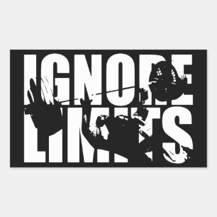 Ignore Limits - Bench Press - Workout Motivational Sticker