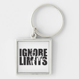 IGNORE LIMITS - Deadlift - Workout Motivational Keychain