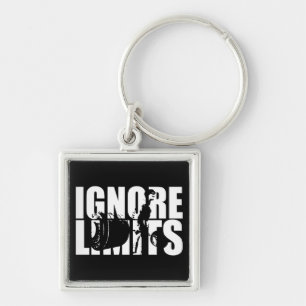 IGNORE LIMITS - Deadlift Workout Motivational Keychain