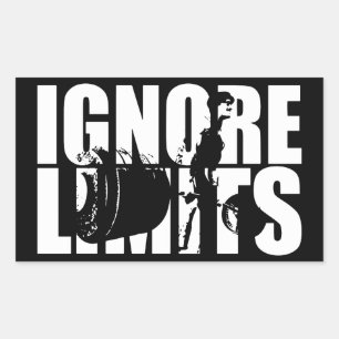 IGNORE LIMITS - Deadlift Workout Motivational Sticker