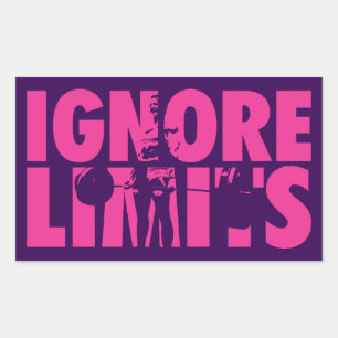 IGNORE LIMITS - Women's Weightlifting Motivational Sticker