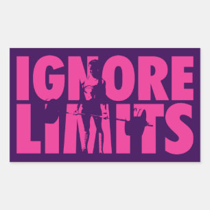 IGNORE LIMITS - Women's Weightlifting Motivational Sticker