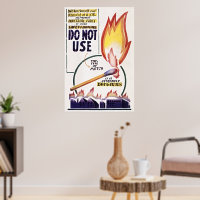 Ignorer la sécurité, pas les incendies : Poster vi