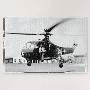 Igor Sikorsky in US Coast Guard HNS-1 Jigsaw Puzzle