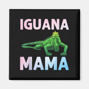 Iguana Art For Mom Girls Women Lizard Reptile Igua Magnet