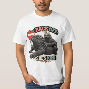 Iguana Back Off She's Mine Father's Day Tee