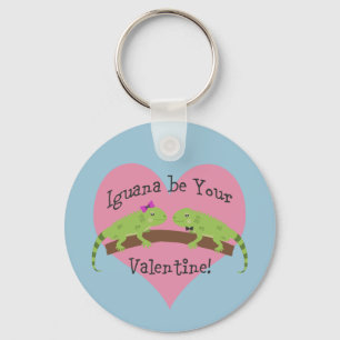 Iguana be your valentine keychain