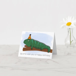 Iguana Birthday  Card