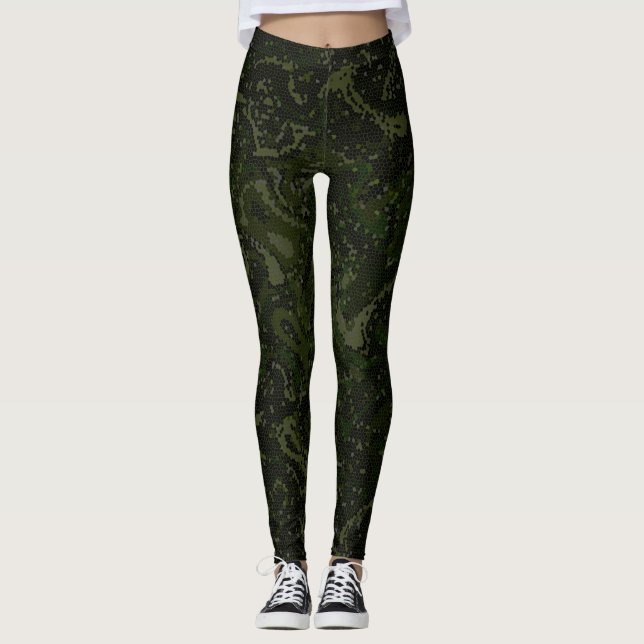 Iguana Camo Leggings (Front)
