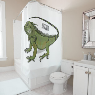 Iguana cartoon illustration 