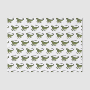 Iguana cartoon illustration   tissue paper