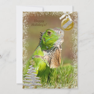 Iguana Christmas Card