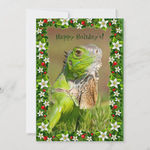 Iguana Christmas Card