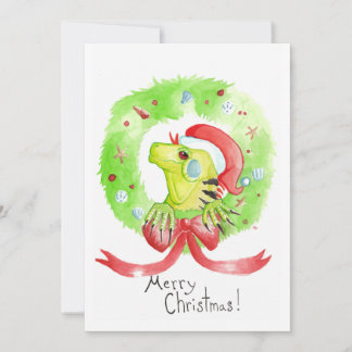 Iguana Christmas  Holiday Card