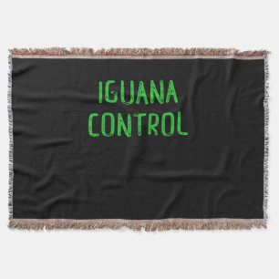 Iguana Control - Lover Pet Iguana Gift Throw Blanket