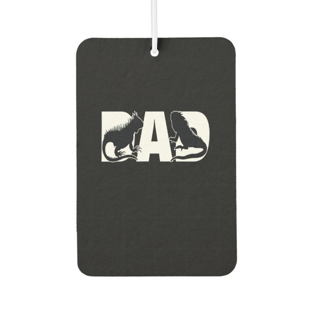 Iguana Dad Air Freshener (Front)