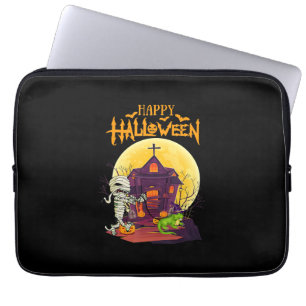 Iguana Halloween Costume Pumpkin Funny Dog Lover Laptop Sleeve
