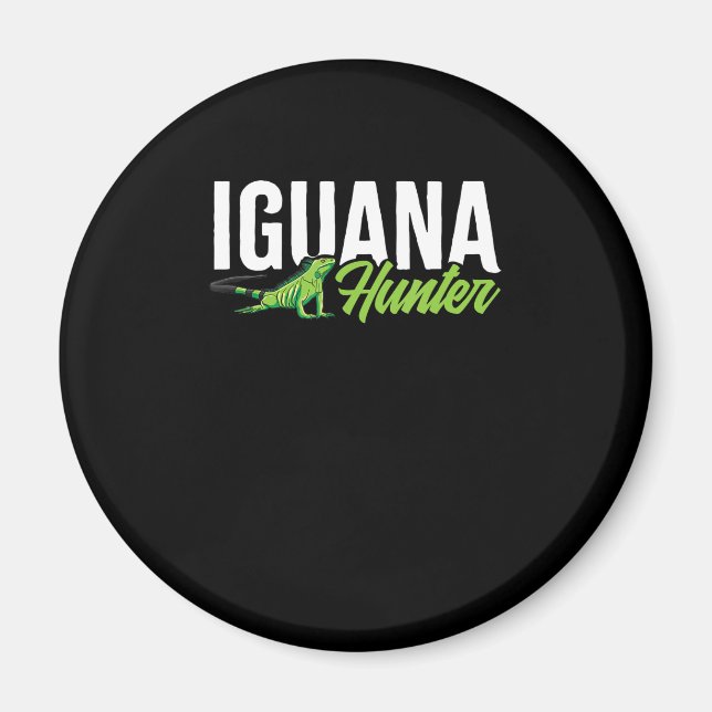 Iguana Hunter Herbivorous Lizard Sharp Eye Specie Magnet (Front)
