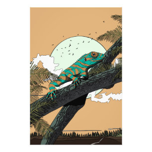 Iguana in the Jungle Photo Print