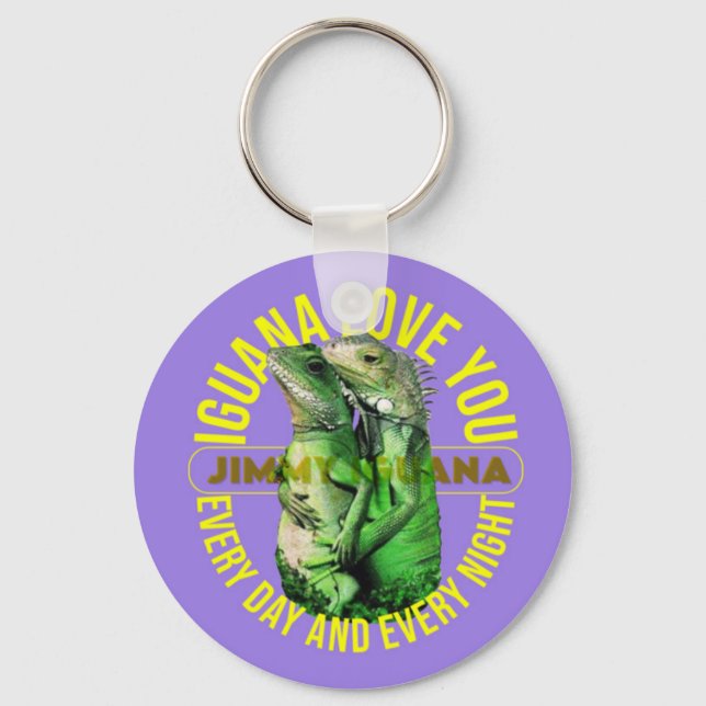 iguana key key key keychain (Front)