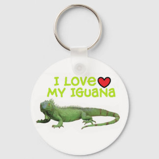 Iguana Keychain "I love my Iguana"