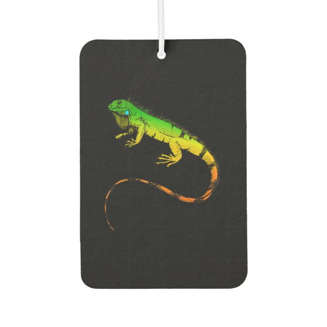 Iguana Lizard  Beautiful Iguana Gift Air Freshener (Front)