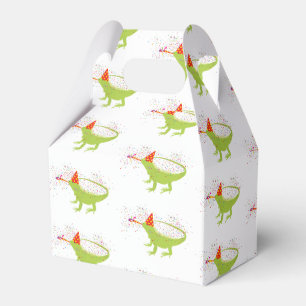Iguana Lizard Partying Animals Having a Party Favor Box