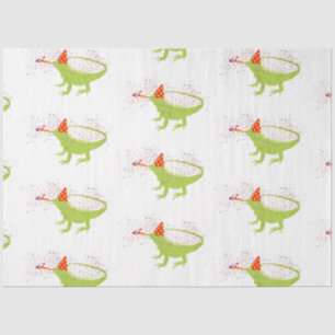 Iguana Lizard Partying Animals Having a Party   Tissue Paper