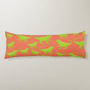 Iguana Lizard Pattern Body Pillow