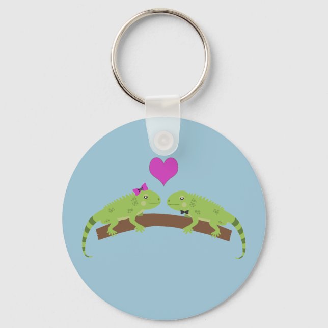 Iguana Love Keychain (Front)