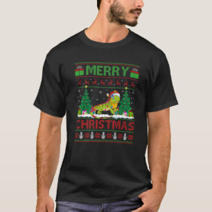 Iguana Lover Xmas Lighting Santa Ugly Iguana Chris T-Shirt