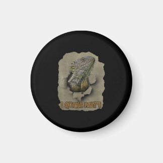 Iguana Party, Funny I Want To Party, Iguana Party Magnet