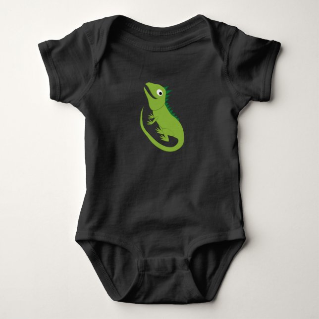 Iguana - Rainforest Baby Bodysuit (Front)