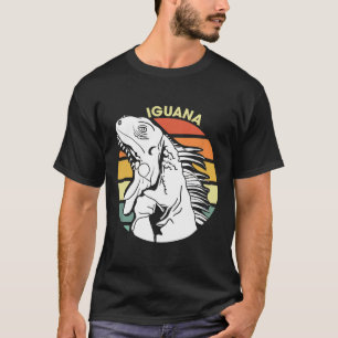 Iguana Retro Herbivorous Lizard Sharp Eye Specie I T-Shirt