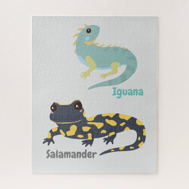 Iguana & Salamander Jigsaw Puzzle (Vertical)