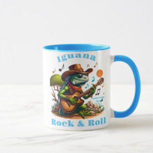 Iguana Serenading Swamp Dweller Rock & Roll Mug