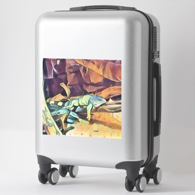 Iguana sleeping on a branch (Suitcase)
