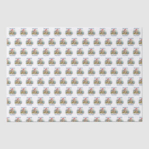 Iguana Wish You a Merry Christmas White Tissue Paper