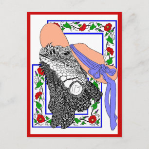 Iguanadonna Postcard
