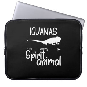 Iguanas Are My Spirit Animal Gift  Men Women Lizar Laptop Sleeve