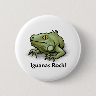 Iguanas Rock! 2 Inch Round Button