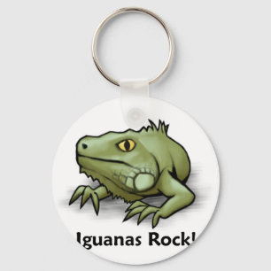 Iguanas Rock! Keychain
