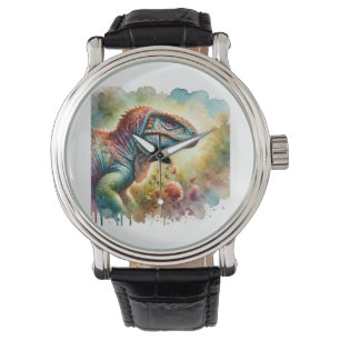 Iguanodon in a Colorful Sanctuary 020924AREF106 - Watch