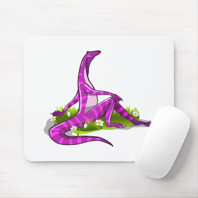 Iguanodon Showing Off Her Natural Beauty. Mouse Pad (With Mouse)
