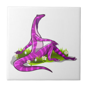 Iguanodon Showing Off Her Natural Beauty. Tile